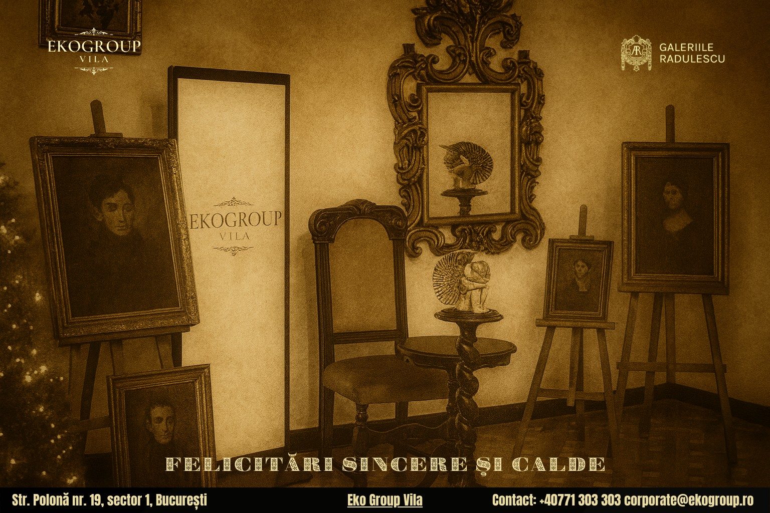 Urări de Crăciun transfigurează magia interbelică în cadrul Crăciunului anilor ’30 organizat de Eko Group Vila